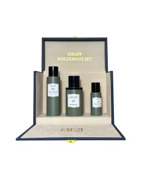Graff Art Perfume Melodious Set Edp 80ml+hair Mist 30ml+body Spray 100ml